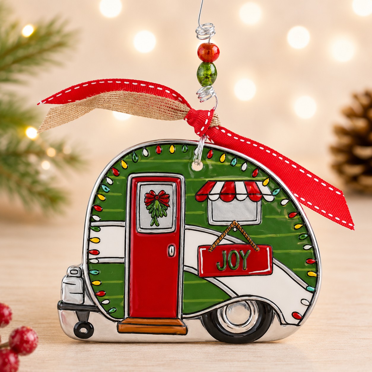 Camper Flat Ornament